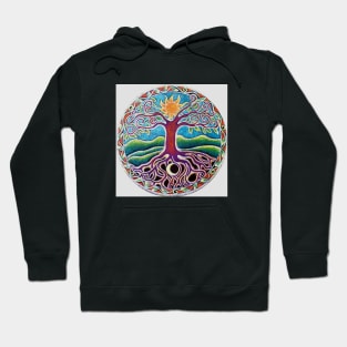 Summertime Tree of Life Mandala Hoodie